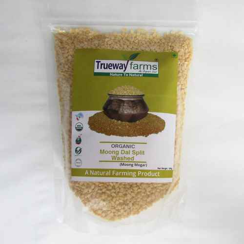 Trueway Farms Organic Moong Dal Mogar, Trueway Farms Organic Moong Dal Split Washed, moong, pulses, organic moong dal, organic dal, organic pulses, moong mogar, organic dal in bhilwara, rajasthan, india, organic grocery store, organic split washed dal, organic moong dal split washed